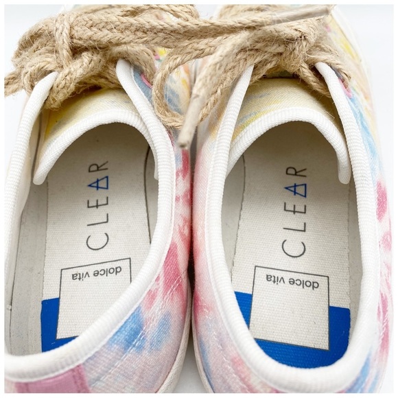 Clear by‎ Dolce Vita Bryton Tie Dye Sneakers Size 8 - Picture 12 of 13